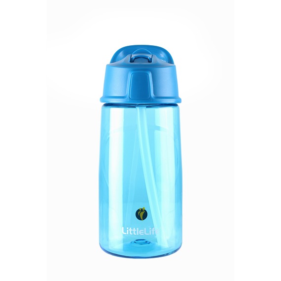 Dětská lahev s brčkem LittleLife Flip-Top Bottle 550 ml Modrá