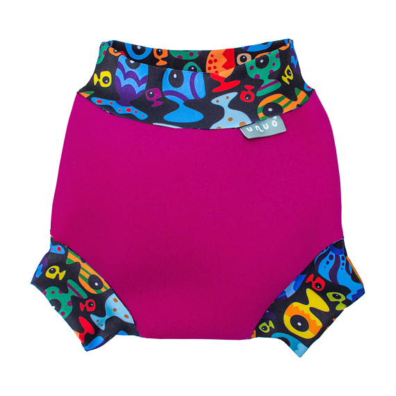 Dětské plenkové plavky Unuo Swim Nappy Rybičky růžové