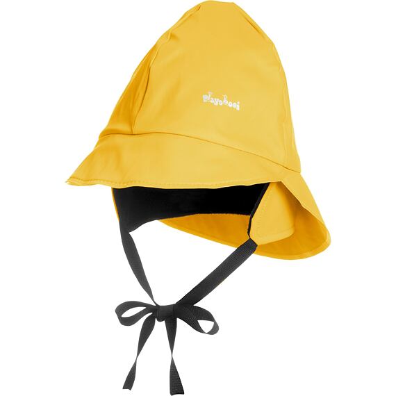 Dětský klobouk do deště Playshoes s fleecem žlutý