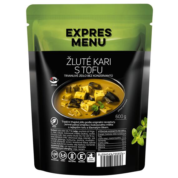 Žluté kari s tofu Expres menu 2 porce
