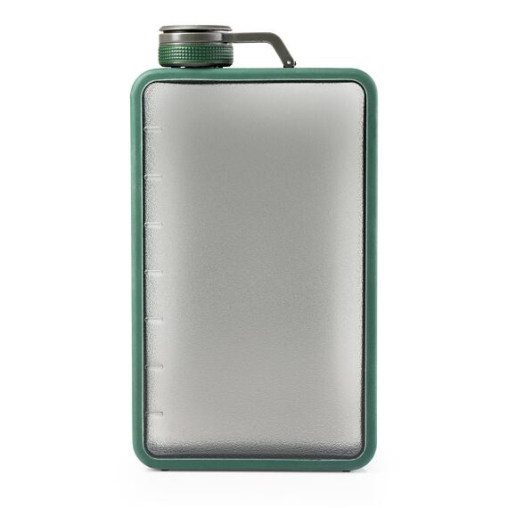Průhledná placatka GSI Outdoors Boulder Flask 475 ml mountain view