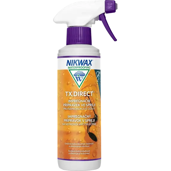 Impregnace ve spreji na membránové oblečení Nikwax TX.Direct Spray-On 300 ml