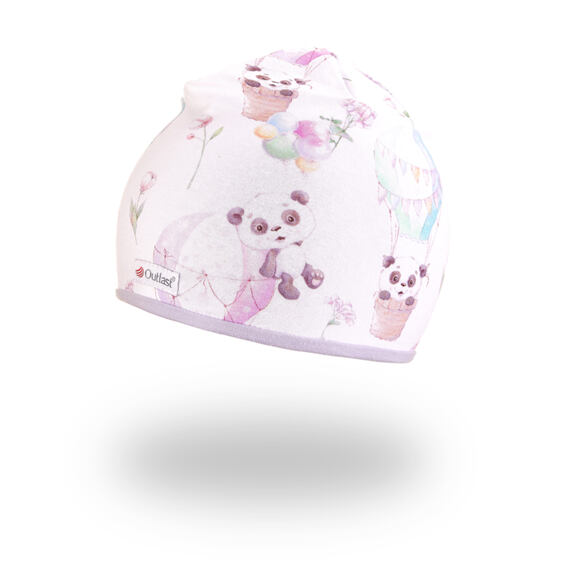 Dětská čepice Little Angel podšitá Outlast® Panda - sv. fialová