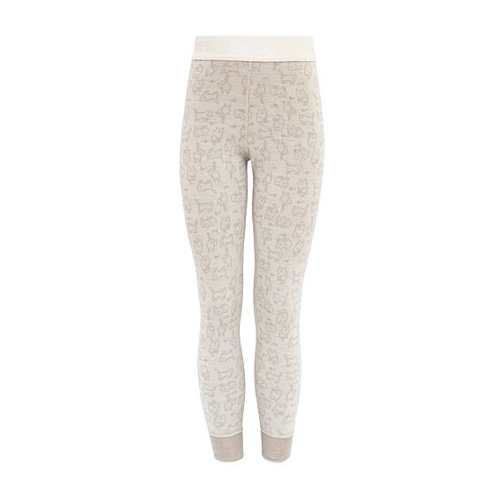 Dětské funkční kalhoty s merinem Devold Duo active raw white
