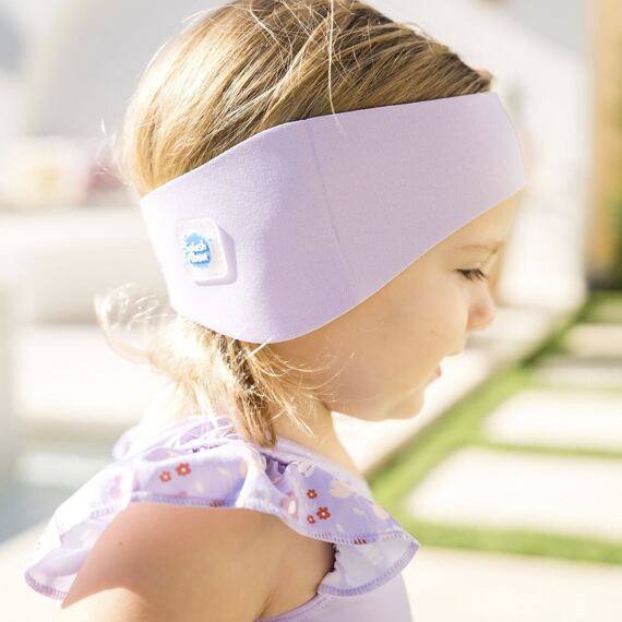 Dětská neoprénová čelenka na plavání Splash About lilac 2 - 6 let