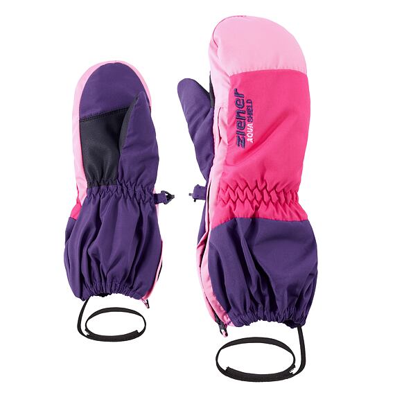 Dětské zimní rukavice Ziener Levi AS® MINIS dark purple - celorozepínací palčáky
