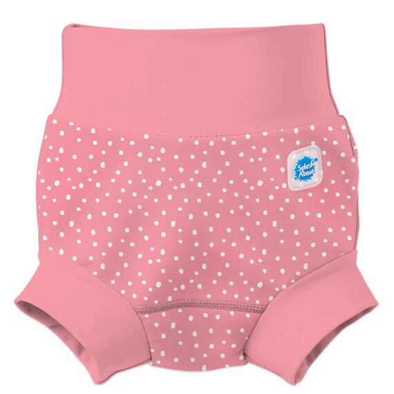 Dětské plenkové plavky Splash About Happy Nappy Pink Dotty