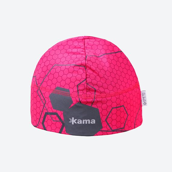 Dětská běžecká čepice Kama BW66 WINDSTOPPER - Růžová