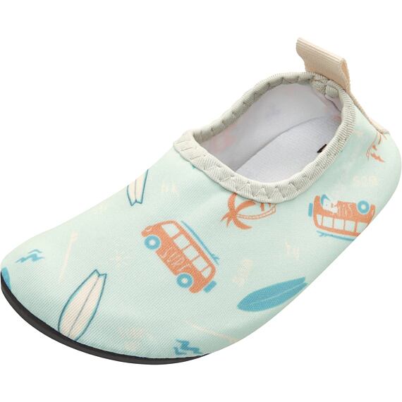 Dětské barefoot boty do vody Playshoes Surfbus - mint green