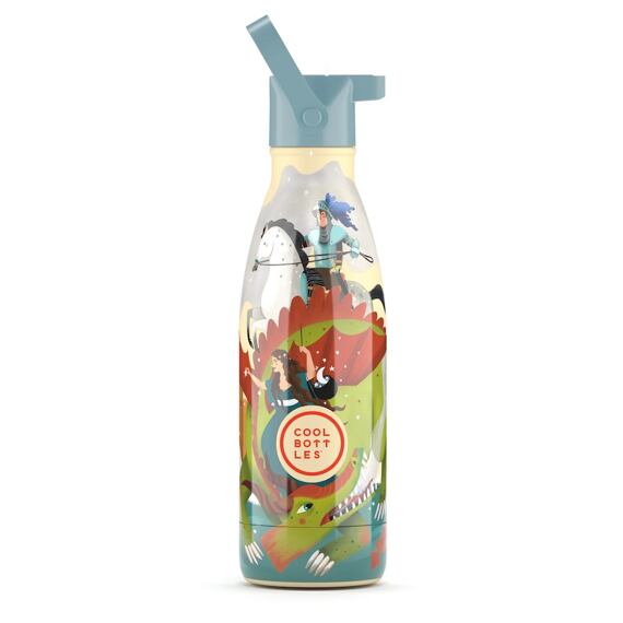 Dětská termoska Cool Bottles Kids 3D Knight Legend třívrstvá 350 ml