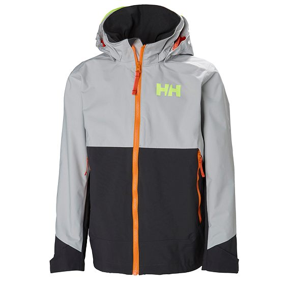 Dětská nepromokavá bunda Helly Hansen JR Ascent jacket grey fog