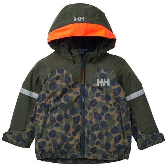 Dětská zimní bunda Helly Hansen K Legend ins jacket olive aop