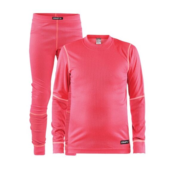 Dětské termoprádlo Set CRAFT Baselayer JR růžové