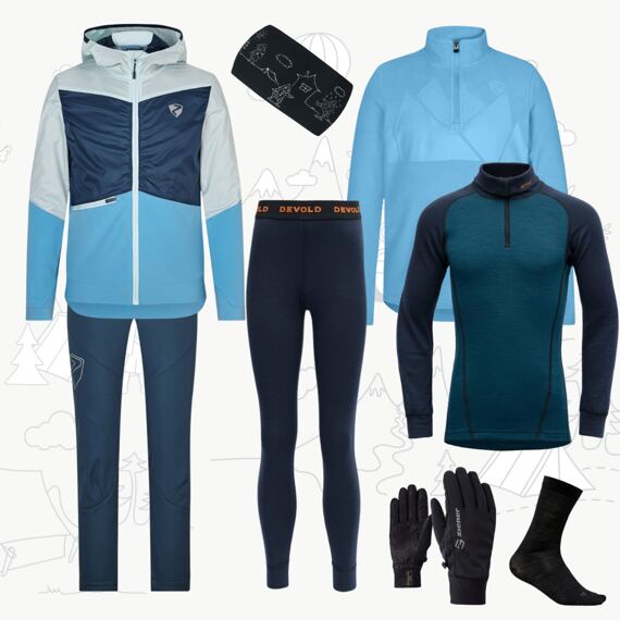 Dětský outfit na běžky a skialpy - dívčí