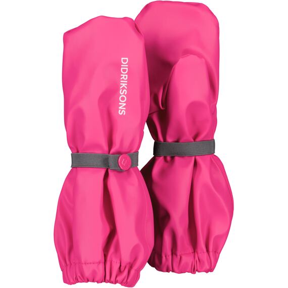 Dětské zateplené rukavice do deště Didriksons Pileglove true pink