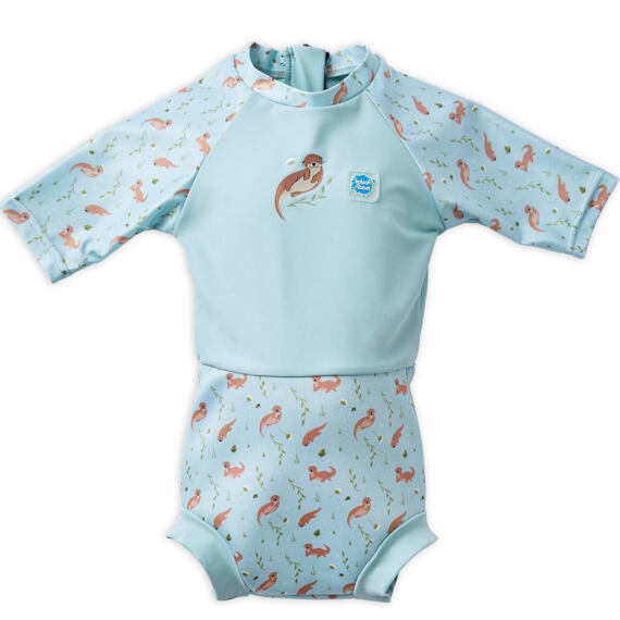 Dětské plavky/kostýmek Splash About Happy Nappy 3/4 rukáv Playful Otters