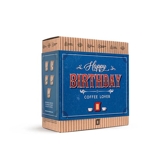 Dárkový box s kávou Grower's Cup Narozeniny 5 ks x 300 ml