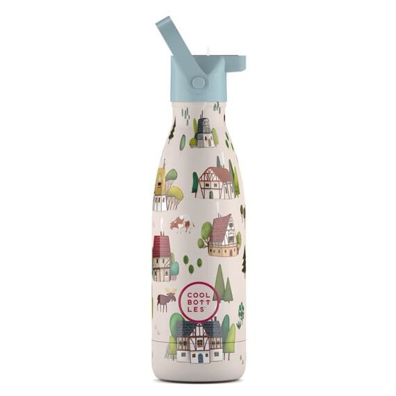 Dětská termoska Cool Bottles Kids 3D Tudor Village třívrstvá 350 ml