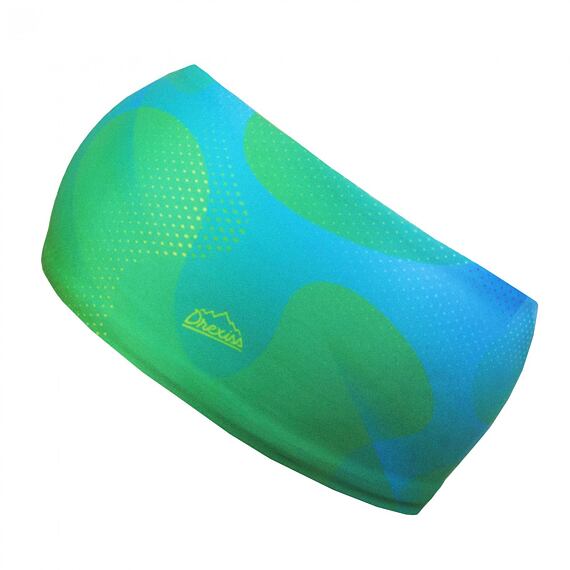 Funkční čelenka dvouvrstvá Drexiss s fleecem Bubble - green - zateplená