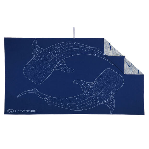 Rychleschnoucí ručník LifeVenture SoftFibre Recycled Trek Towel Whale