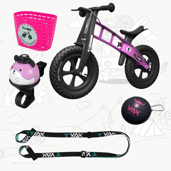Set pro malé cyklisty – růžový