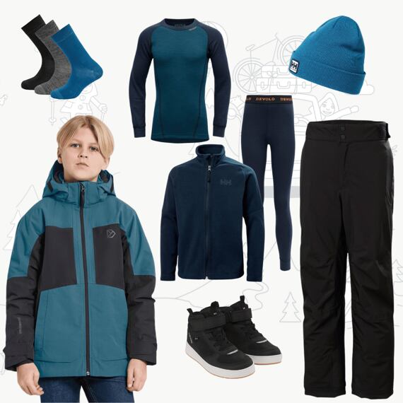 Dětský zimní outfit Dolomit pro juniory - star blue