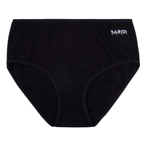 Dámské kalhotky BARIDI wear tenké do pasu Outlast® - černé