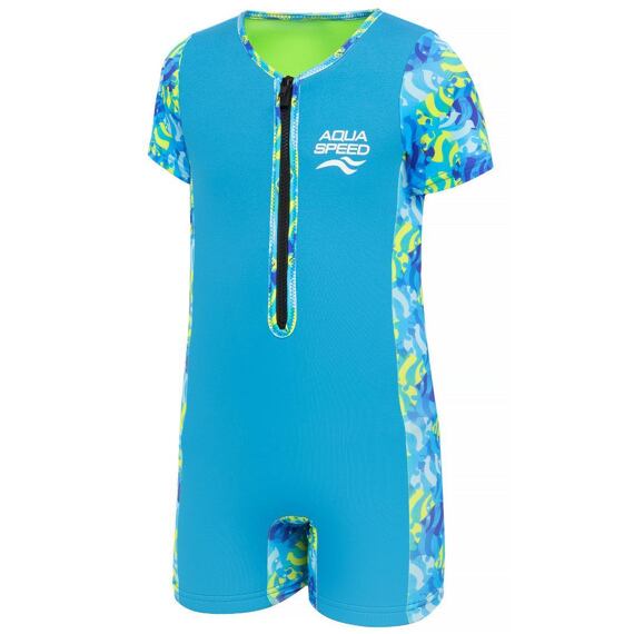 Dětský UV neoprén Aqua Speed Neosplash swimsuit - blue