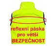 Dětská outdoorová softshellová vesta Fantom s kapucí černá