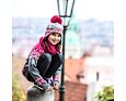 Dětská pletená čepice Kama BW21 WINDSTOPPER s Merinem Růžová 4