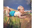 Dětské plenkové plavky Unuo Swim Nappy Rybičky růžové