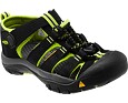 Dětské sandály KEEN Newport H2 black/lime green