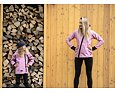 Dětský softshellový kabát Drexiss Old Pink antracit 4