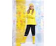 Dětská bunda do deště Huppa Jackie s fleecem yellow 6