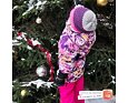 Dětská zimní bunda Huppa Alondra 1 pink pattern - bazárek
