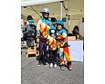 Dětské softshellové kalhoty Wamu Mountain bike - světlé 4