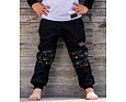 Dětské softshellové kalhoty Promaledobrodruhy bez zateplení black/black