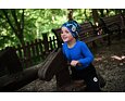 Dětská čepice Little Angel podšitá Outlast® - dinosauři/modrá royal