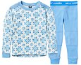 Dětské termoprádlo Helly Hansen Graphic LIFA® Merino Wool Base Layer set - bright blue