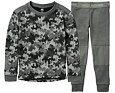 Dětské termoprádlo Helly Hansen Graphic LIFA® Merino Wool Base Layer set - concrete camo