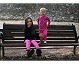 Dětské legíny Little Angel smyk Outlast® Pivoňky - růžové 7