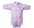 Dětské neoprénové UV body s krátkým rukávem Splash About Lilac Spring