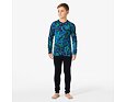 Juniorské termoprádlo Helly Hansen JR Graphic Lifa Merino set - bright green splash camo 3