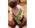Dětské zimní rukavice Ziener Le ZOO MINIS lime green - celorozepínací palčáky s poutkem