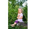 Dětské 3/4 UV legíny Little Angel Outlast® tenké - švestkové 3