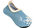 Dětské barefoot boty do vody Playshoes Flowers - petrol 3
