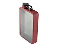 Průhledná placatka GSI Outdoors Boulder Flask 475 ml haute red 3