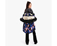 Dívčí zimní kabát Huppa Vivian 2 parka blue pattern 5