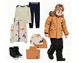 Dětský zimní outfit Didriksons Bjärven - winter ocean 2