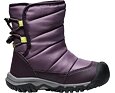 Dětské zimní boty Keen Puffrider WP sněhule - black plum/daiquiri green 10